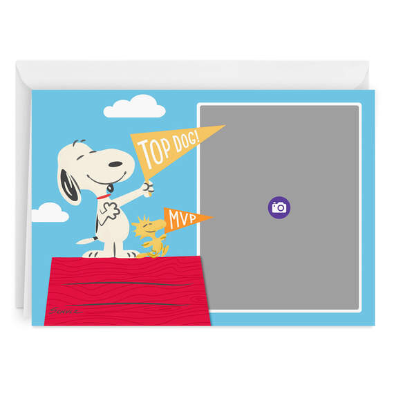 Personalized Peanuts® Snoopy Top Dog Photo Card, , large image number 6