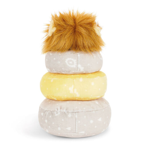 Demdaco Stackable Plush Lion Baby Toy, 