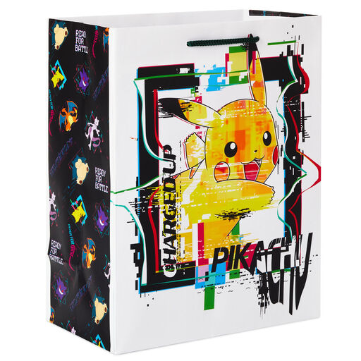9.6" Pokémon Pikachu Charged Up Medium Gift Bag, 