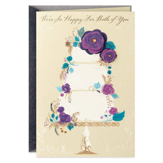 Everyone Shares in Your Joy Wedding Card From Us, , large image number 1