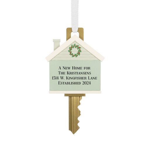 New Home Key Personalized Ornament, 