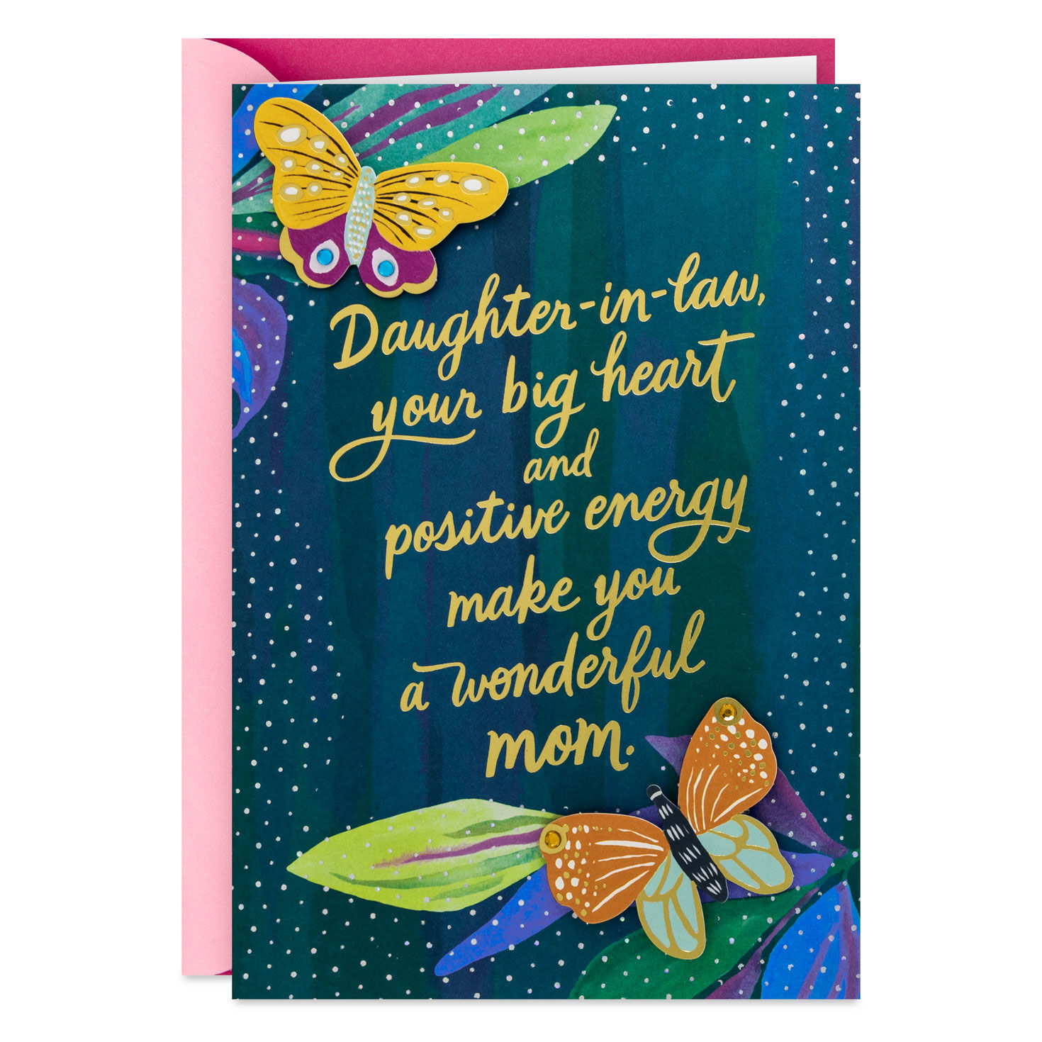 Big Heart and Positive Energy Mother's Day Card for Daughter-in-Law