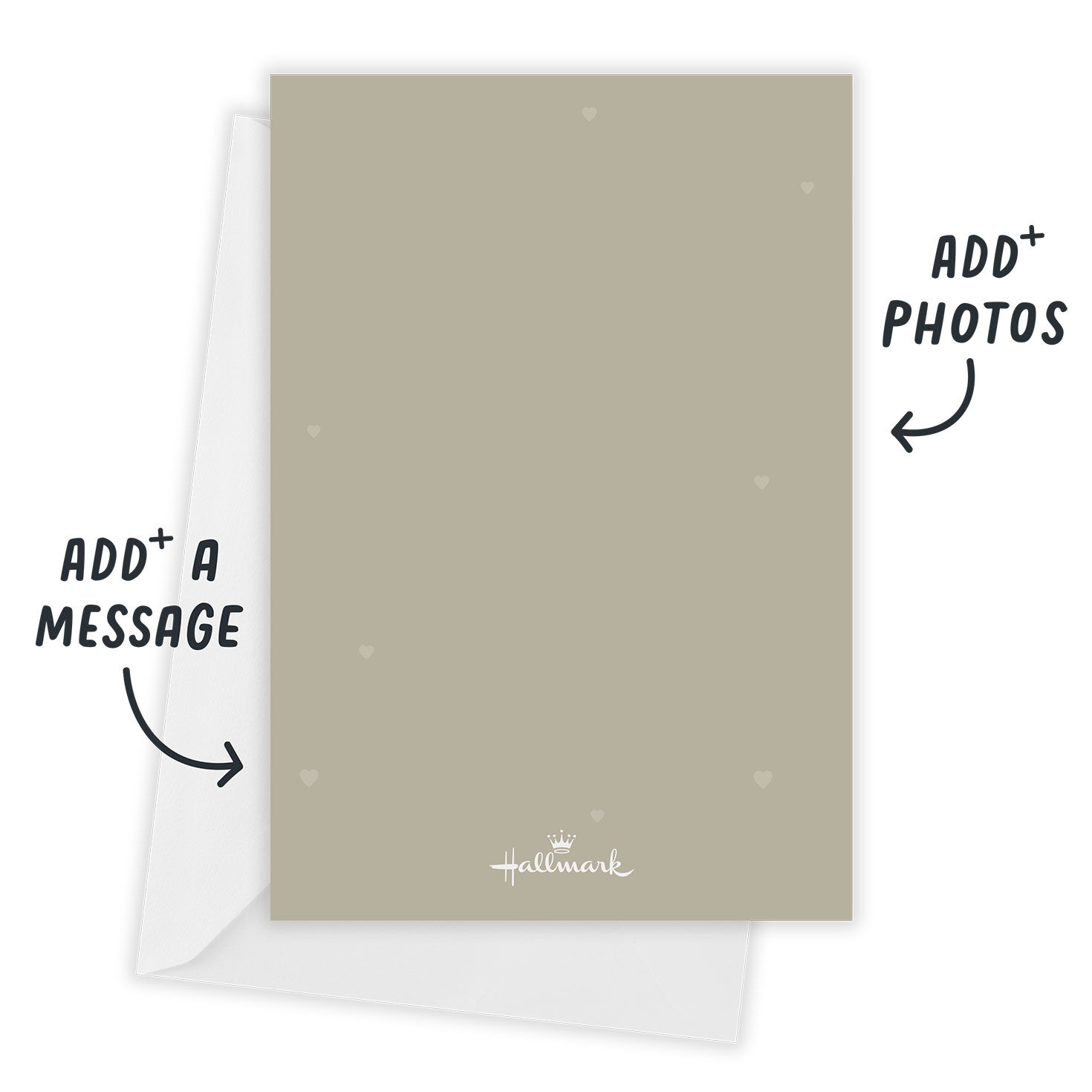 Full Photo Personalized Save the Date Card Card back with Envelope indicating personalization image number 3