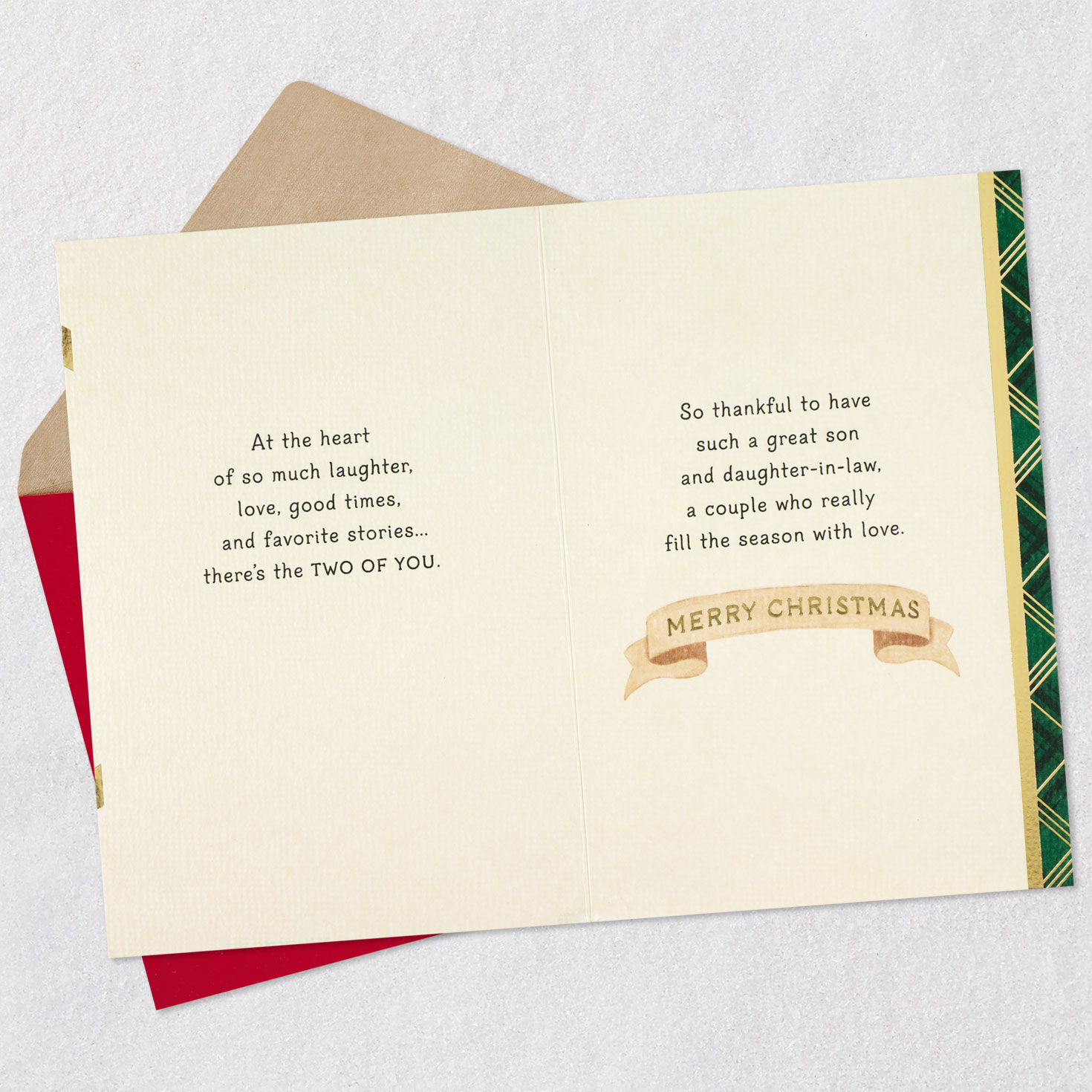 You Mean So Much Christmas Card for Son and Daughter-in-Law for only USD 5.99 | Hallmark