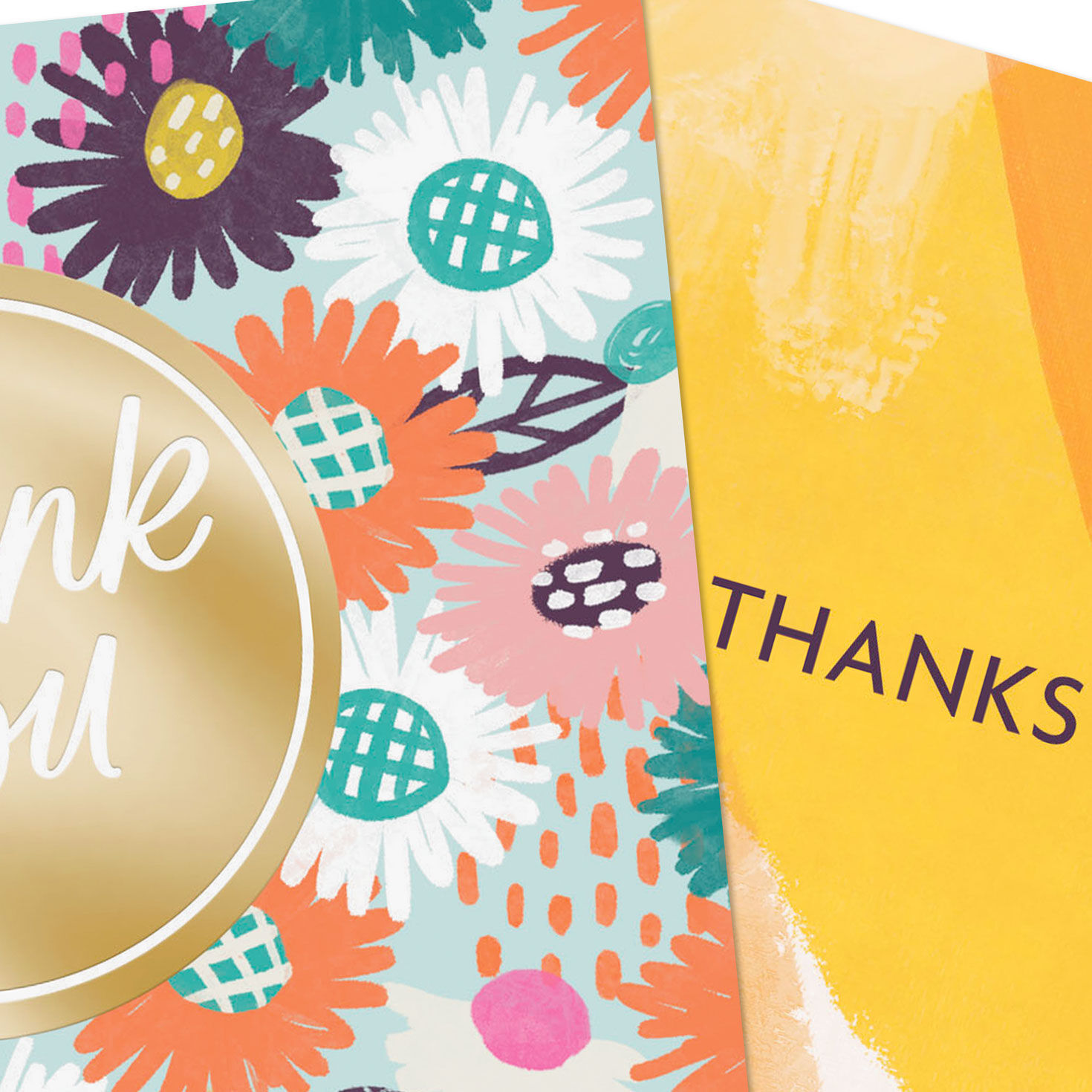 Floral and Brushstroke Thank You Cards, Pack of 10 for only USD 7.99 | Hallmark
