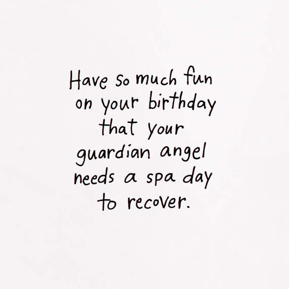 Recovering Guardian Angel Funny Birthday Card, , large image number 2