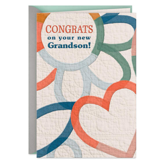 All the Snuggles New Baby Grandson Card