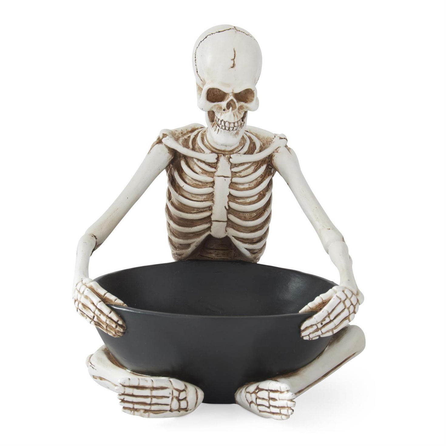 K&K Interiors Sitting Skeleton Bowl, 8"