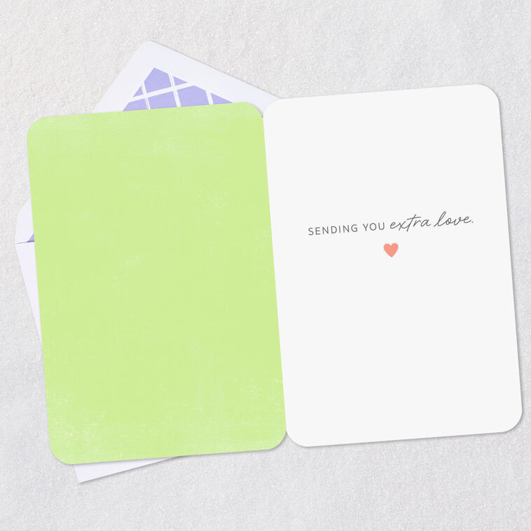 Heart in Blue Sky Encouragement Card Open card with envelope image number 3