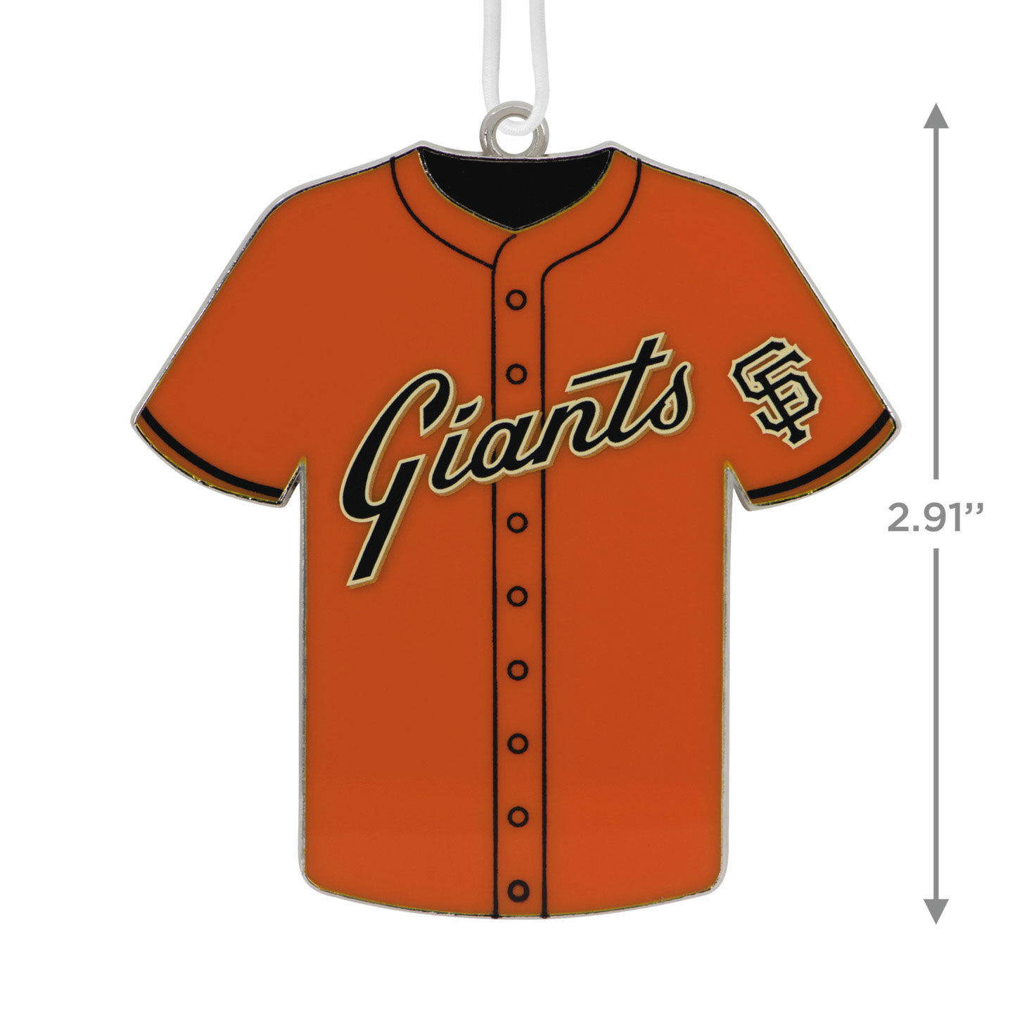 MLB San Francisco Giants Baseball Jersey Metal Hallmark Ornament Hallmark Ornaments Hallmark