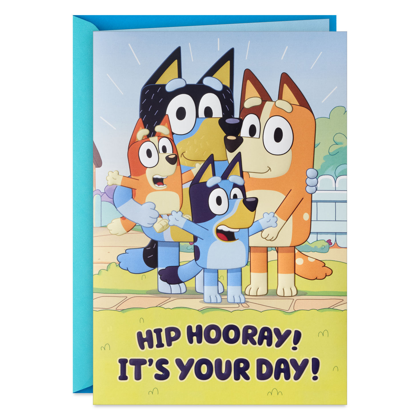 Bluey It's Your Day Musical Birthday Card for Kids