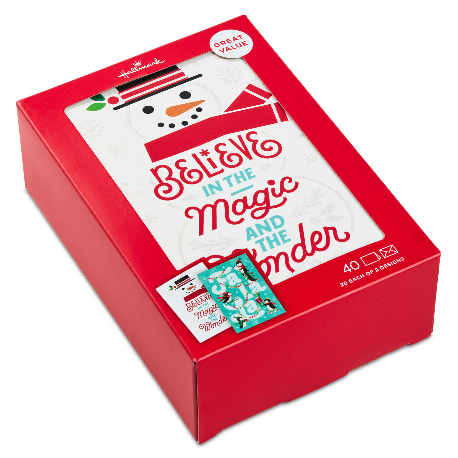 Snowman and Penguins Christmas Card Assortment Packaging image number 2