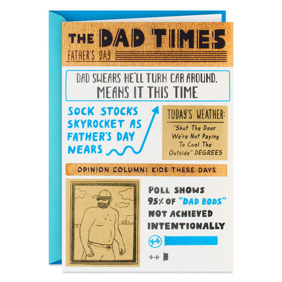 The Dad Times Funny Father's Day Card for Dad From All