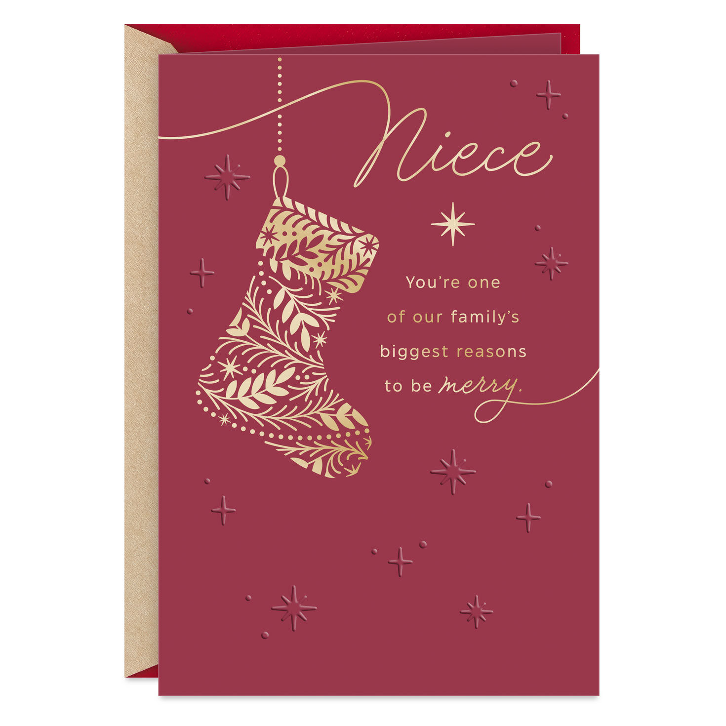 Filled with Love Christmas Card for Niece