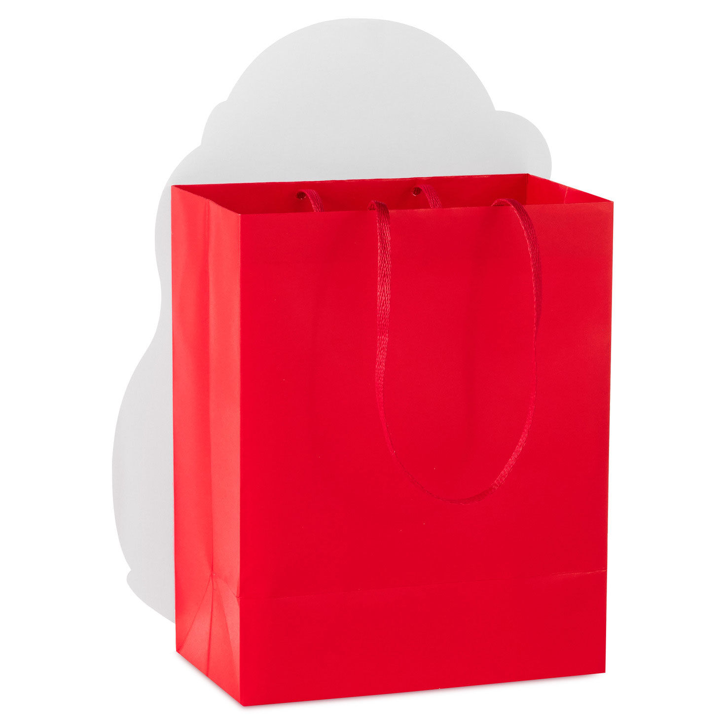 Penguin with Present Medium Holiday Gift Bag back image number 6