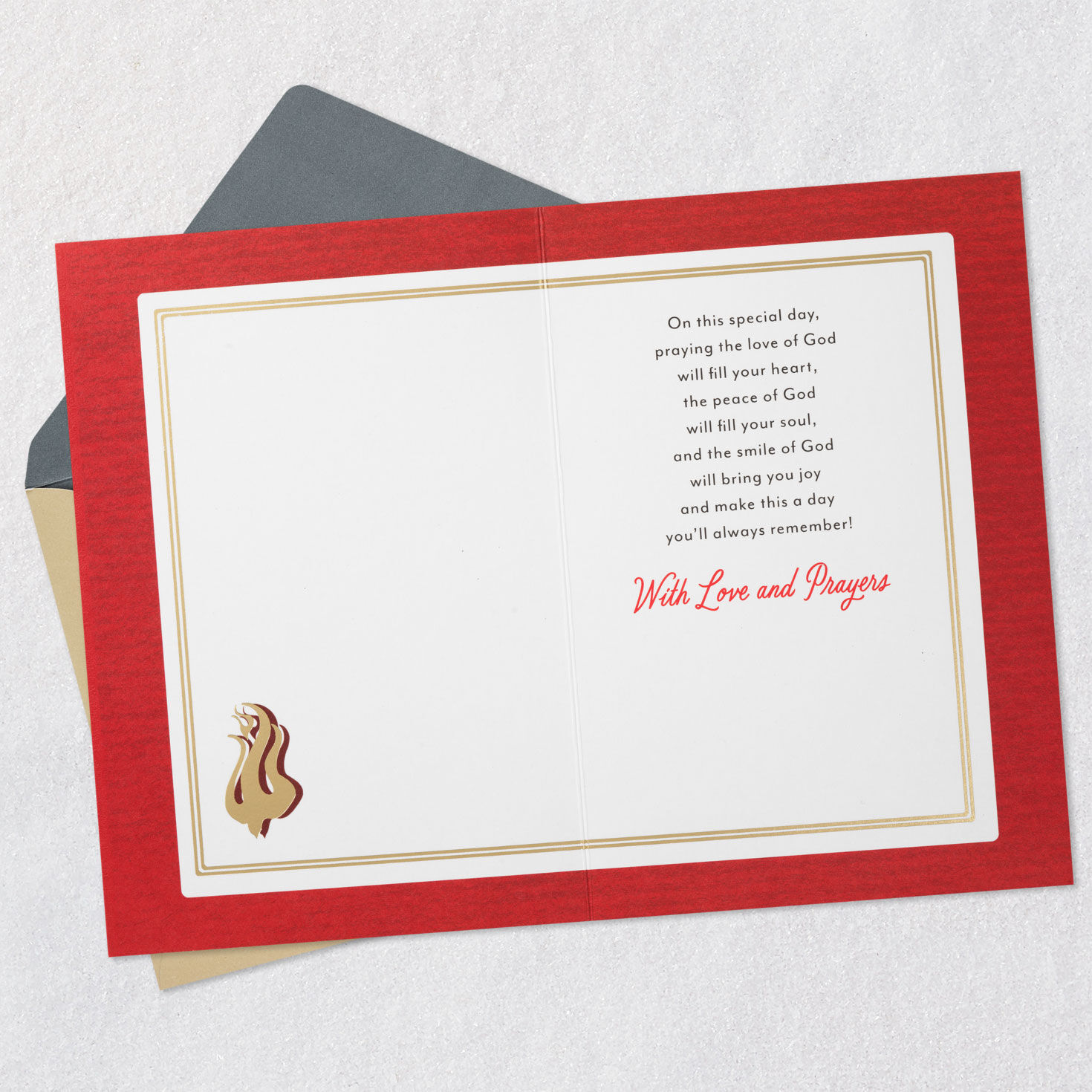 The Love of God Religious Confirmation Card for Grandson, , large image number 3