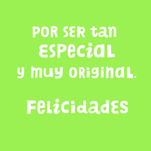 Cute Party Monster Spanish-Language Birthday Card, 