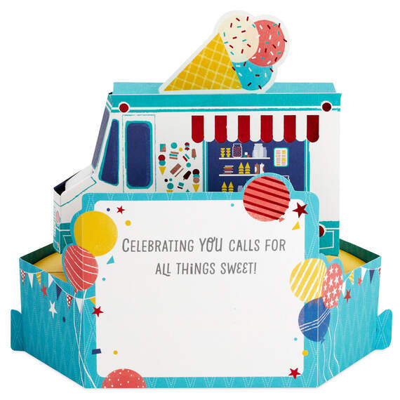 Celebrating You Ice Cream Truck 3D Pop-Up Card, , large image number 2
