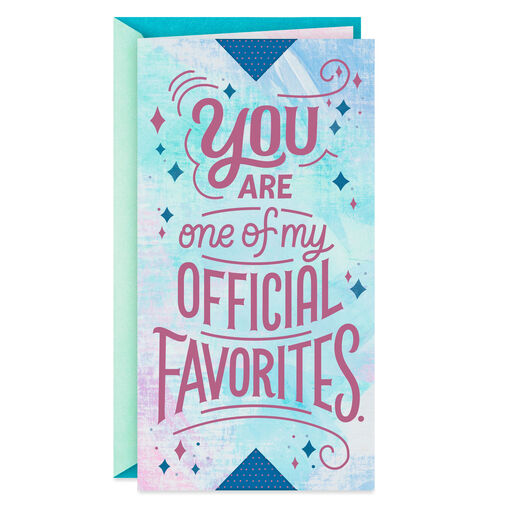 You're One of My Official Favorites Friendship Card, 