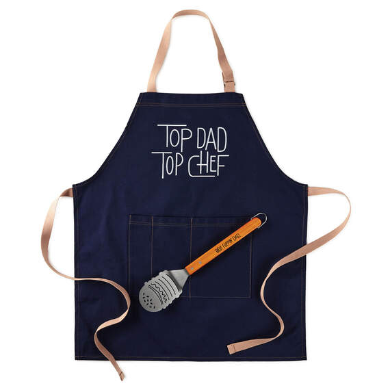 Top Dad Father's Day Apron and Spatula Set, , large image number 1