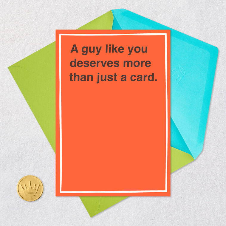 Raccoon, Sasquatch and Motorcycle Birthday Card for Man Card Front with Envelope and Gold Seal image number 5