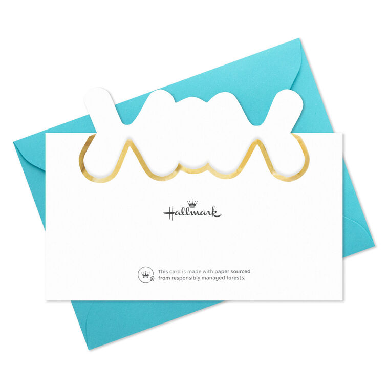 Gold Balloon Yay Blank Note Cards Pack  image number 6