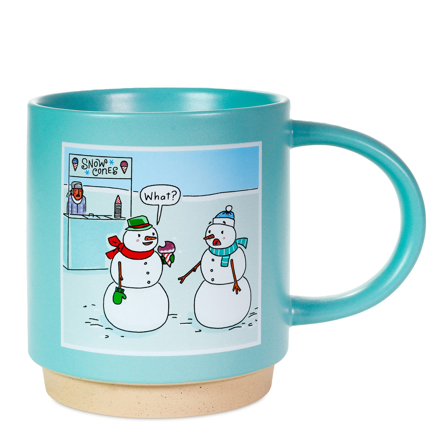 Snow Cone Snowmen Funny Mug, 16 oz.