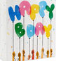 Hands Holding Balloons Large Birthday Gift Bag Base/Side Detail image number 5