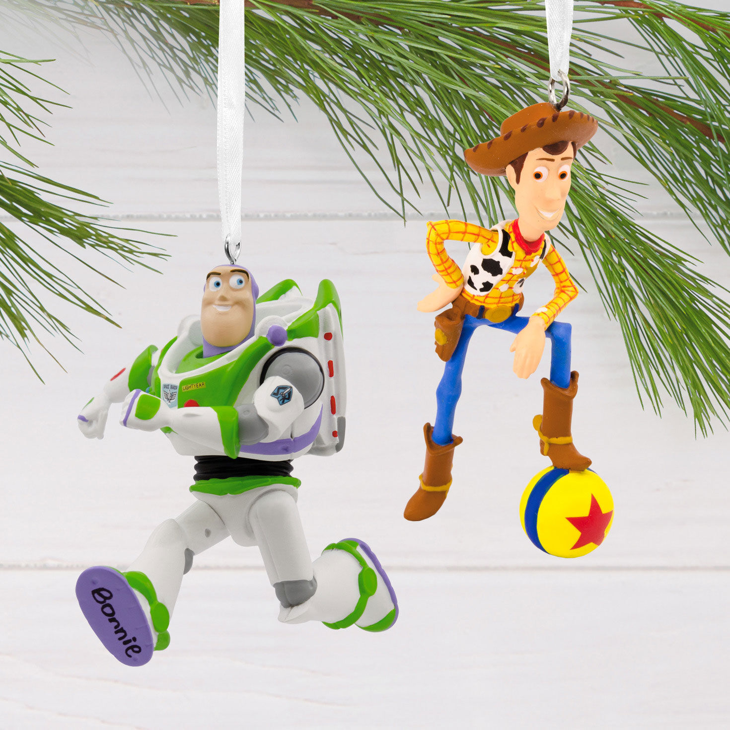 Disney/Pixar Toy Story Woody and Buzz Lightyear Hallmark Ornaments
