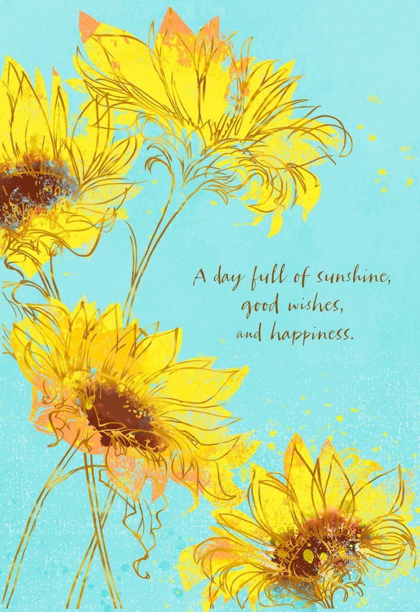 Day Full of Sunshine With Foil Birthday Card