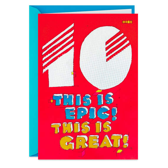 This Is Epic 10th Birthday Card