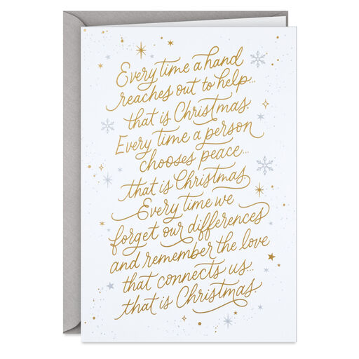 A Spirit of Caring and Peace Boxed Christmas Cards, Pack of 16, 