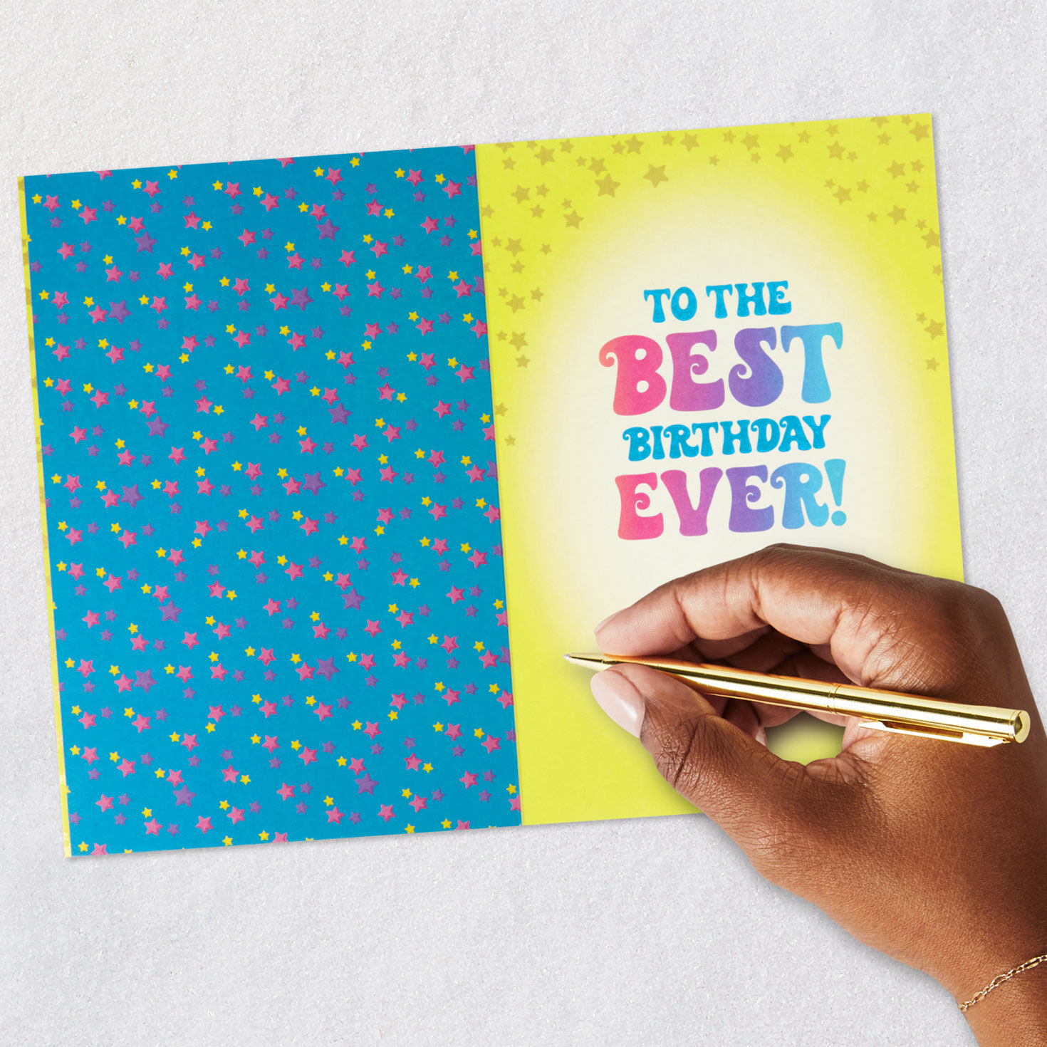 Trolls With Bubble Tea Kids Birthday Card Signing card image number 6