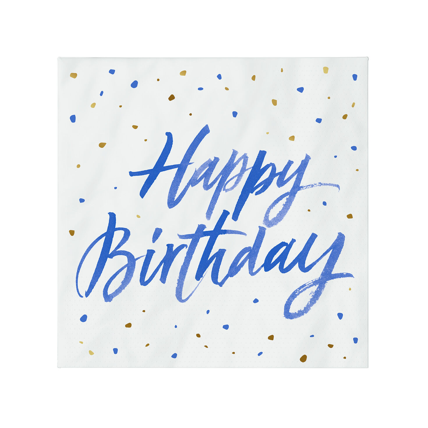 Blue "Happy Birthday" on White Dinner Napkins, Set of 16 for only USD 4.99 | Hallmark