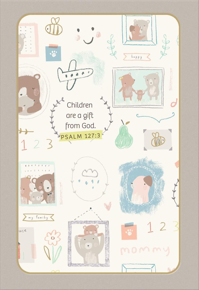 Children's Artwork Religious New Baby Card