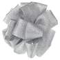 5" Silver Metallic Gift Bow, Silver, large image number 1