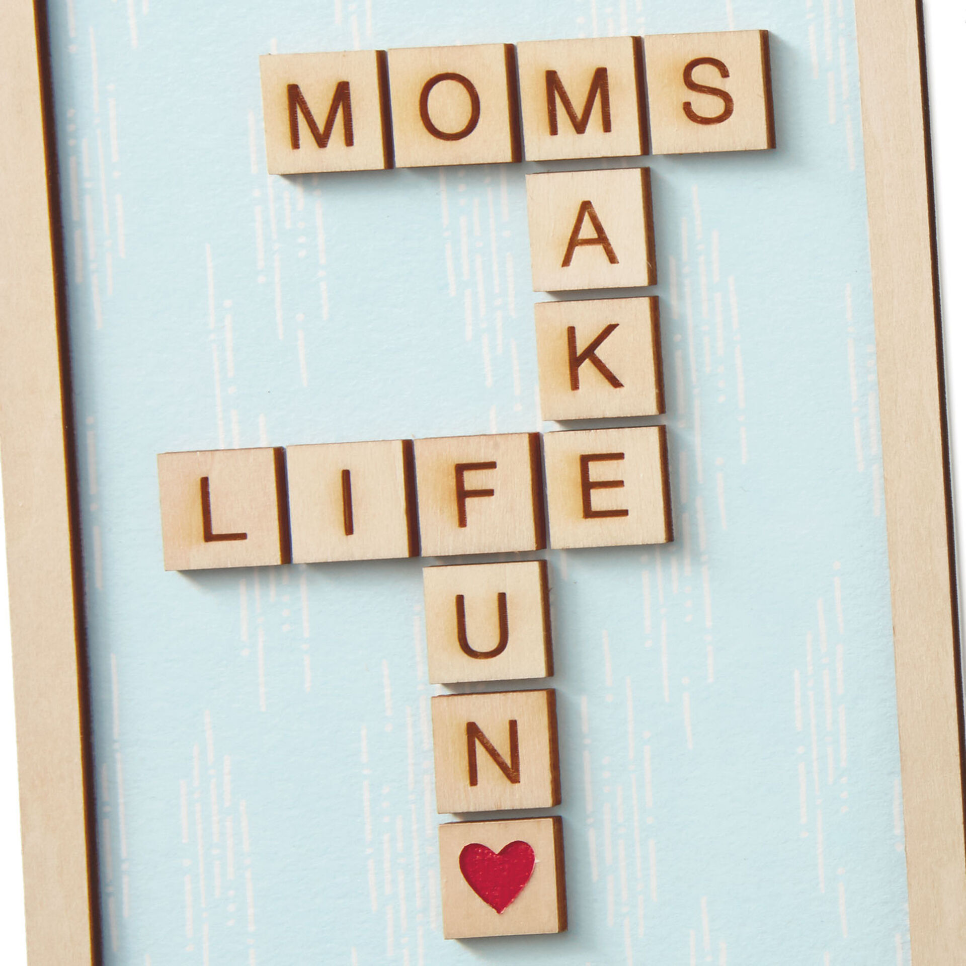 Wood Crossword Mother #39 s Day Card Greeting Cards Hallmark