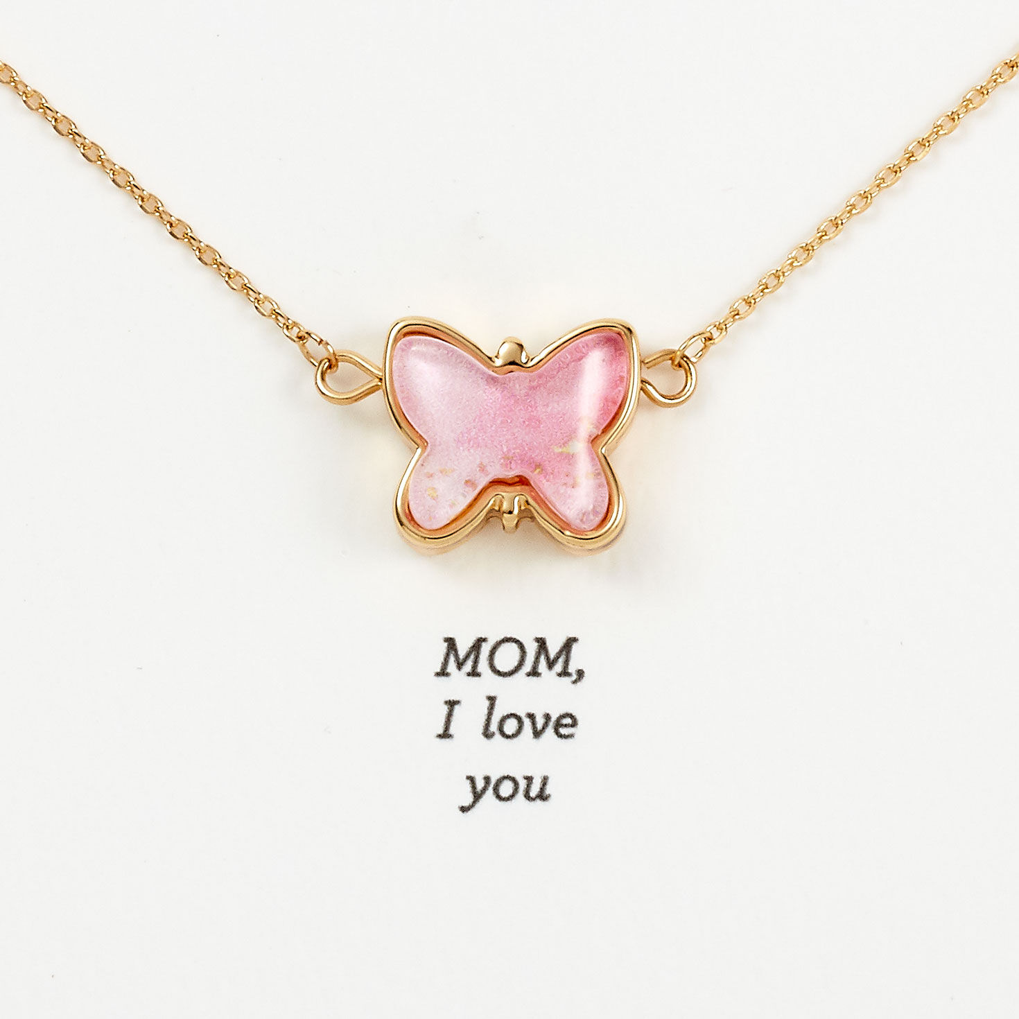 Demdaco Artful Butterfly Charm Necklace for Mom, 16"