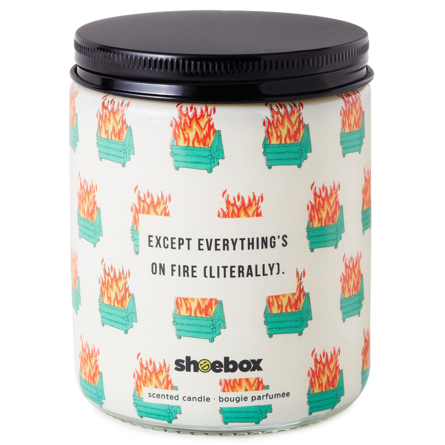 Dumpster Fire Everything's Fine Scented Single-Wick Jar Candle, 7 oz., , large image number 3