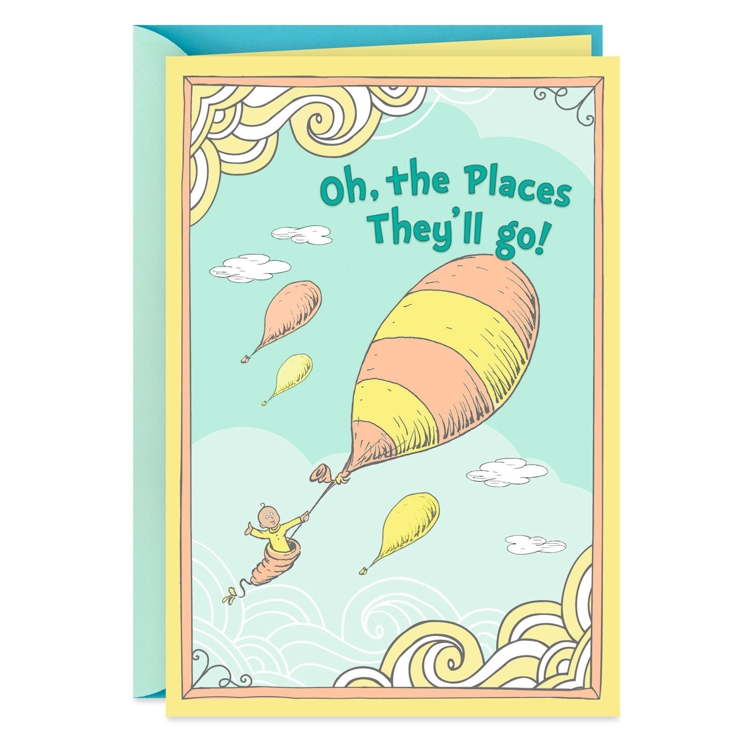Dr. Seuss Oh the Places They ll Go New Baby Card Greeting