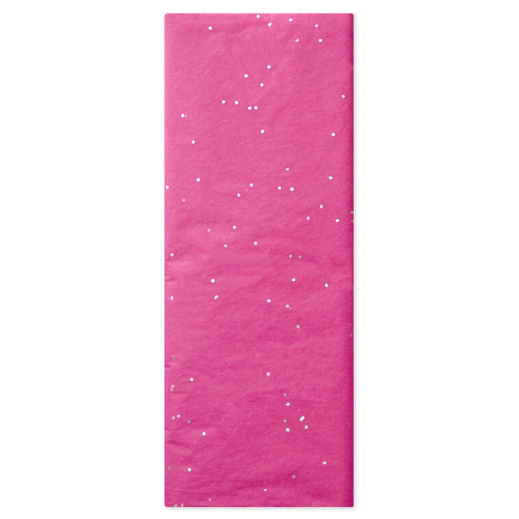 Hot Pink With Gems Tissue Paper, 6 sheets