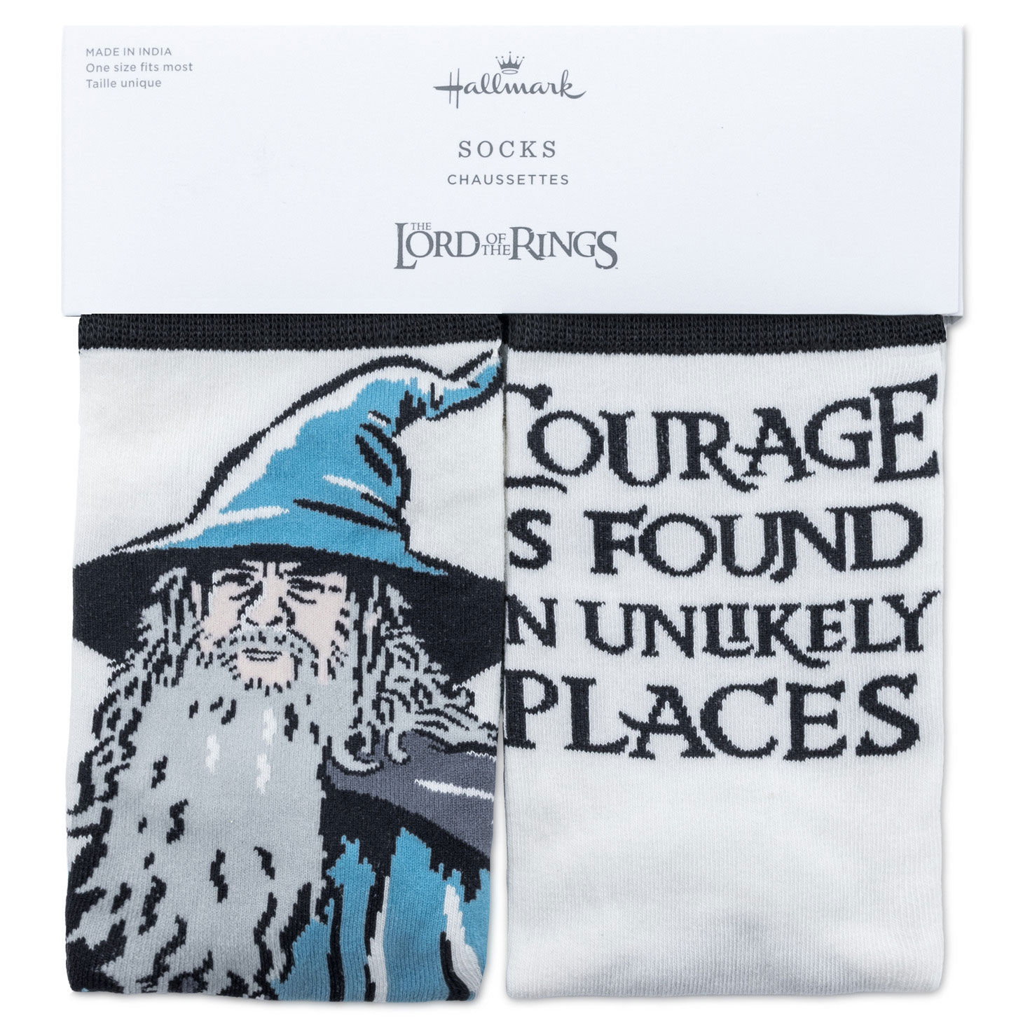 Lord of the Rings Gandalf Novelty Crew Socks package front image number 5