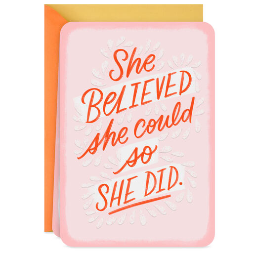 She Believed She Could Blank Card for Her, 