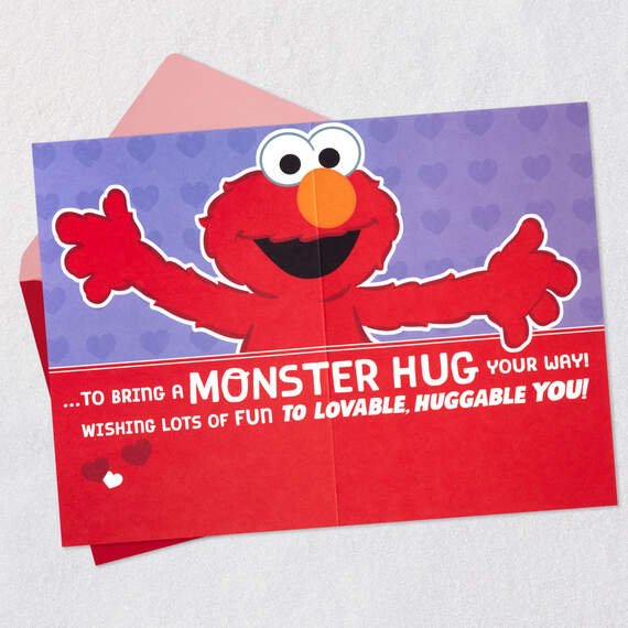 Sesame Street® Elmo Monster Hug Valentine's Day Card for Grandson, , large image number 2