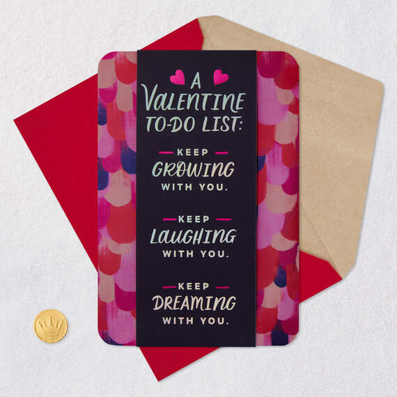Valentine To-Do List Romantic Valentine's Day Card for Her, , large image number 6