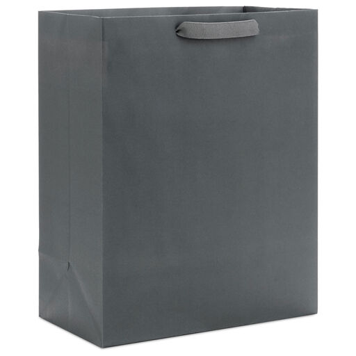 13" Gray Large Gift Bag, 