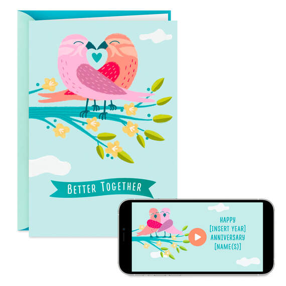 Better Together Video Greeting Anniversary Card