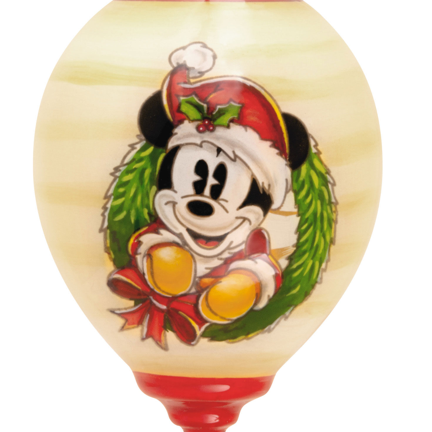Disney Ne'Qwa Art® Mickey Mouse Hand-Painted Glass Hallmark Ornament for only USD 40.49 | Hallmark