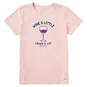 Life is Good Wine a Little Light Pink Women's T-Shirt, , large image number 1
