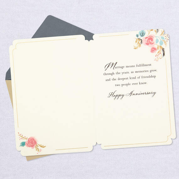 Marriage Means a Partnership in Dreams Anniversary Card, , large image number 3